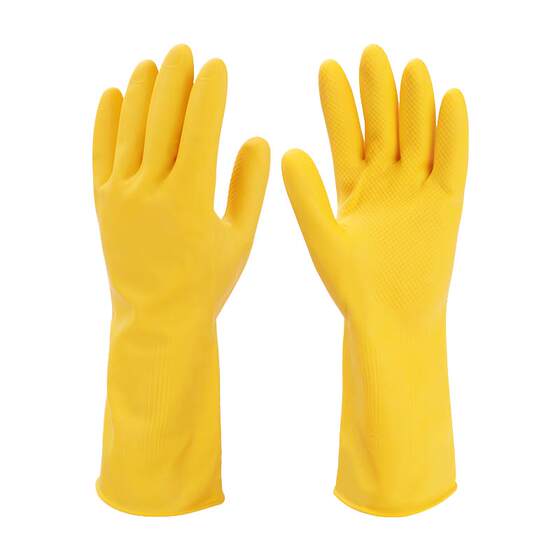 
5 pairs/10 pairs Luo Shuhua brand beef tendon latex gloves thickened rubber housework dishwashing labor protection plastic rubber waterproof