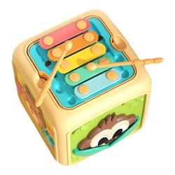 Hexahedral Educational Toy Children's Multi-functional Hand Clapping Drum For Infants 0-1 Years Old Early Education 6 Months Old Boys And Girls Clapping Drum