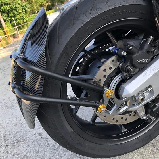 适用本田X-ADV750佛沙FORZA750摩托车碳纤维水转印后挡泥板后盾