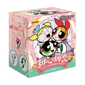 
Card Game Powerpuff Girls Sweetheart Transformation Tinplate Badge Barji Official Genuine Anime Peripheral Millet Gift