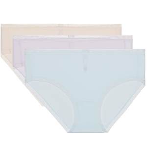 [3 pieces of bags] Aid underwear lady lace lace cotton bottom crotch simple mid -waist flat trousers AM238941
