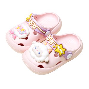 Children's slippers for girls 2025 new summer hole shoes indoor non-slip soft-soled sandals for boys baby beach shoes
