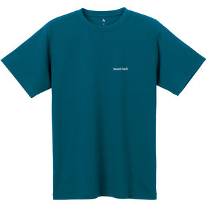 Montbell outdoor sports t-shirt men's commuting round soaked breathable quick-drying short-sleeved T-shirt solid color Japanese classic style