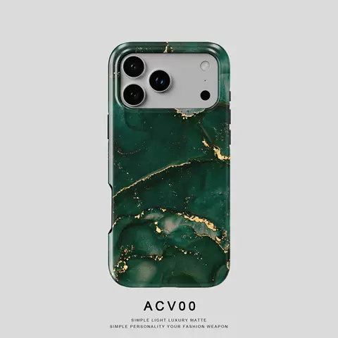 Emerald Gold Swirl Marble Design Cases 21 Phone Cases for iPhone 17, 16, 15, 14 and 13