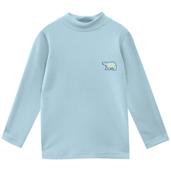 Xiaoqinglong Children's Derong Fleece Warm Autumn Clothes For Boys, Girls, And Middle-large Children Long-sleeved Bottoming Shirts
