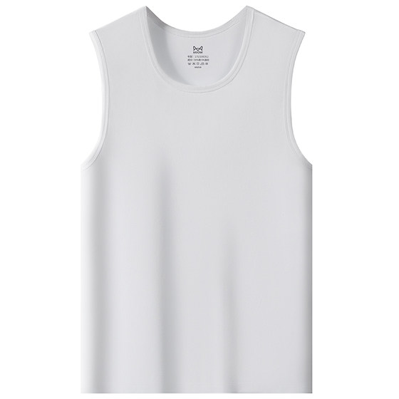 
Cat men's vest men's pure cotton sweat-absorbing spring and summer sports middle-aged and elderly wide shoulder sleeveless inner bottoming shirt men's style