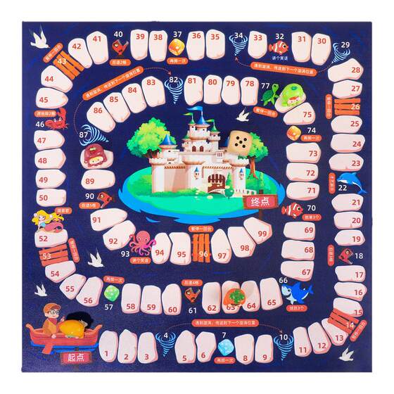 Children's Adventure Chess Adventure Treasure Hunt Adventure Chess Educational Toys Flying Chess Primary School Students Dice Game
