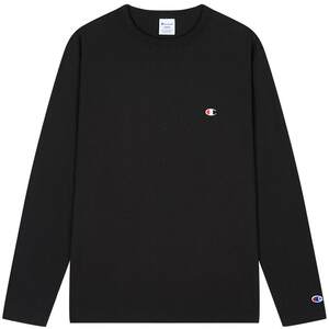 
Champion champion long-sleeved T-shirt women's spring pure cotton bottoming shirt solid color couple round neck sports top men's trendy