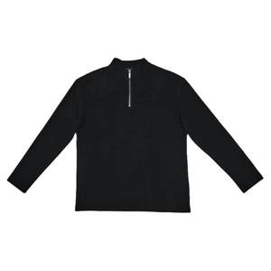 
Autumn and winter anti-static double-sided German velvet high collar half-zip long-sleeved sports fitness warm T-shirt for men and women