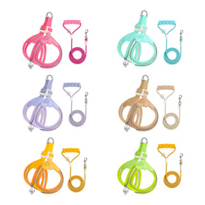 
Dog leash vest style small dog Teddy Bichon puppy summer breathable pet dog harness dog leash