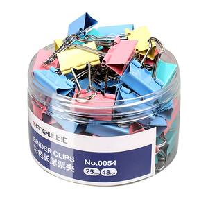 
Colored long tail clip folder folder iron ticket clip swallowtail clip iron bill clip photo clip office supplies student stationery book clip test paper clip ticket clip iron bill large storage mixed start of school