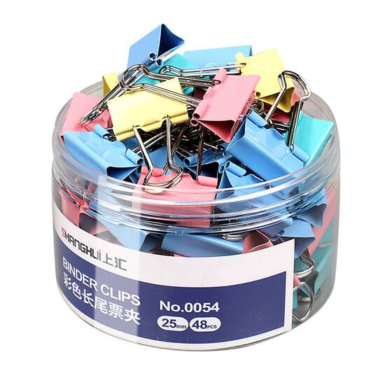 
Colored long tail clip folder folder iron ticket clip swallowtail clip iron bill clip photo clip office supplies student stationery book clip test paper clip ticket clip iron bill large storage mixed start of school