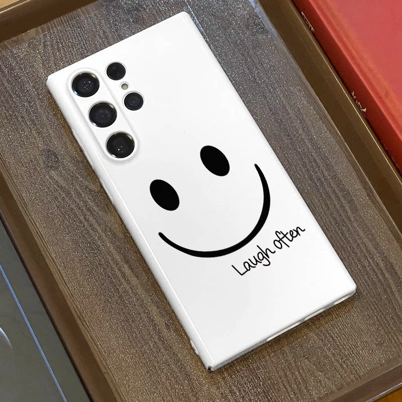 White smiley face