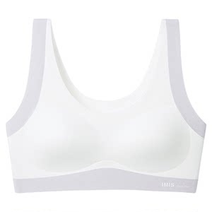 
[Girl's Bra] Aimei flower buds with markless modal unrestrained breast pad thin vest style underwear
