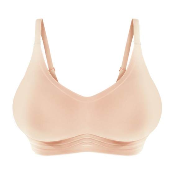 Xingmian externally expands small breasts to make big breasts comic push-up foundation liquid bra to shrink side breasts peach seamless flat chest underwear for women