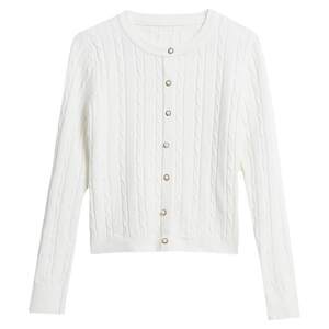 Short sweater women spring new women's slim sweater inside the bottom shirt round collar high waist small top
