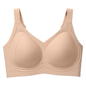 
Ancient and modern seamless underwear women's liquid foundation push-up and breast-proof anti-wireless sports style vest style breathable bra