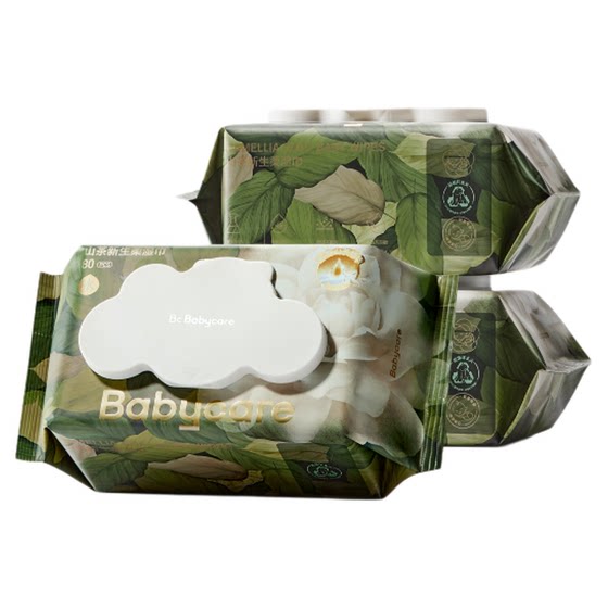 
babycare camellia wet wipes for newborn babies and toddlers. Special baby hand and mouth wipes for thickened large bags. Affordable package