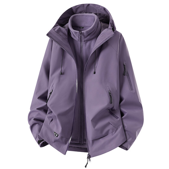
Scarecrow Night Purple Jacket Women's 2025 New Autumn and Winter Outdoor Windproof and Waterproof Mountaineering Jacket Men's