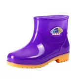 Весенние и осенние утолщенные женские резиновые сапоги короткие туфли для плавания с трубкой женские резиновые туфли непромокаемые нескользящие бахилы рабочая защитная обувь короткие резиновые сапоги для улицы средняя длина