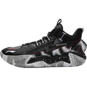 Li Ning Children's Professional Basketball Shoes, Teenagers Boys' Shoes, Medium and Large Children's Rebound Cushioning Comfortable Sports Shoes Training Shoes