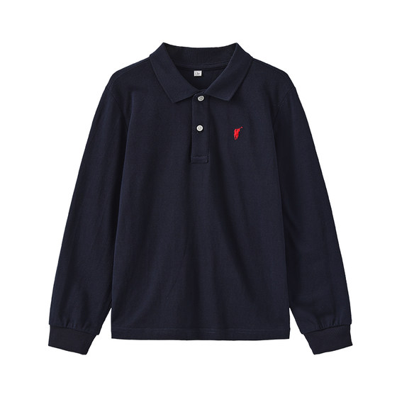 
POLOWALK children's clothing children's long-sleeved t-shirt polo shirt 2026 spring and autumn boys and girls pullover casual bottoming top