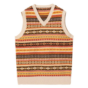 
[Pure Wool] CULTUM shirt layered with knitted spring suit vest vest men fairis sweater outside wearing outside