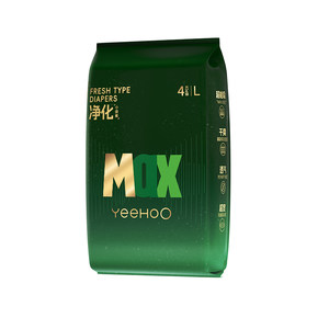 
YeeHoO small green pants MAX large-sucking dose baby night breathable diapers pulling pants diapers trial 4 pieces