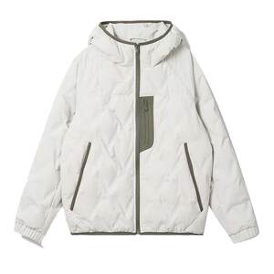 
Duck duck color block down jacket 90 duck down men and women 2025 new short hooded light jacket