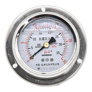 
Hongqi Instrument Manufacturer Direct Sales YTN-60ZT Axial Edge Shock Resistant Pressure Gauge Thread Outer Diameter 14 Special Notes