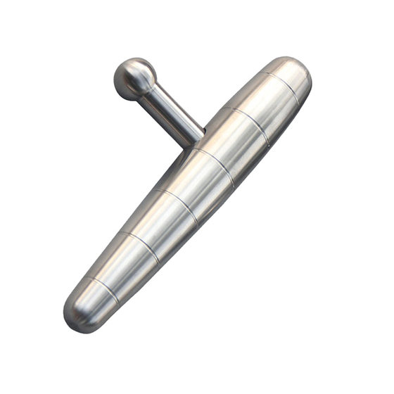 Extra large solid one-piece 304 stainless steel EDC tactical stick cool stick T-shaped inflection point acupoint fitness and defense vehicle-mounted hammer