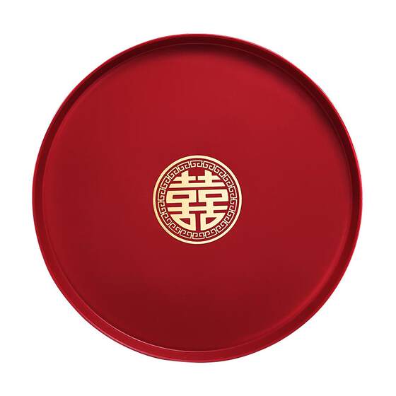 Wedding fruit plate hi sugar disk living room red happy toast tray wedding wedding wedding products