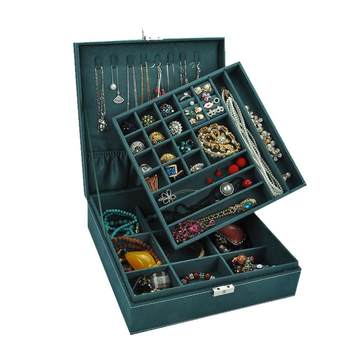 Korean jewelry box large storage box European style jewelry box
