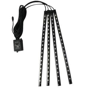 Car atmosphere light car modified car LED music rhythm sound control atmosphere, foot nest lamp bar USB free wiring