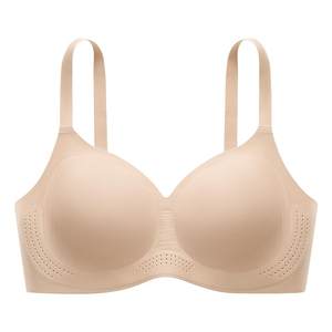 华熙玻尿酸菇娘家软支撑红色内衣女士新款无痕聚拢大胸本命年文胸