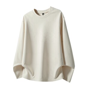 
Baleno S/K basic solid color long-sleeved T-shirt men's pure cotton heavyweight round neck bottoming shirt American large size short-sleeved A