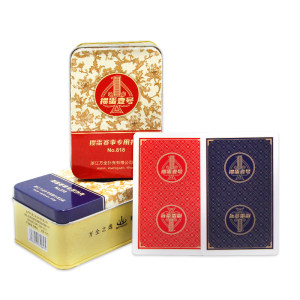 
Puff Egg No. 1 score double sub-pack iron box egg special plastic playing card pvc competition waterproof and fold-proof durable