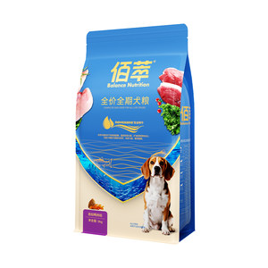 
Baicui Blue Label 2.0 upgraded fish oil and meat floss full-price dog food for adults and puppies, dog hair beauty nutrition, affordable dog food
