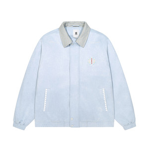 
American ELEMENT skateboard cotton jacket men's ethnic style pattern lapel embroidered suede thickened couple jacket trendy