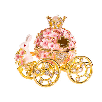 Buy model A and get model B handmade enamel glaze gift jewelry box