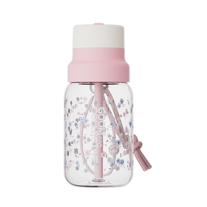 
GOOM flower language summer water cup for women 2026 new high-looking straw coffee tritan plastic portable portable