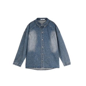 
BODYDREAM denim shirt jacket new washed retro men's casual loose long-sleeved high-end shirt