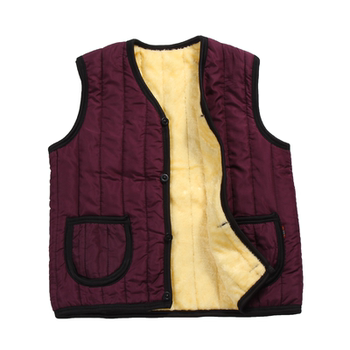 Autumn and winter mother's clothing thickened velvet vest