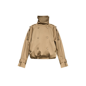 
Tu why'Wutong Autumn'stand collar windbreaker/imitation cowhide/synthetic leather jacket
