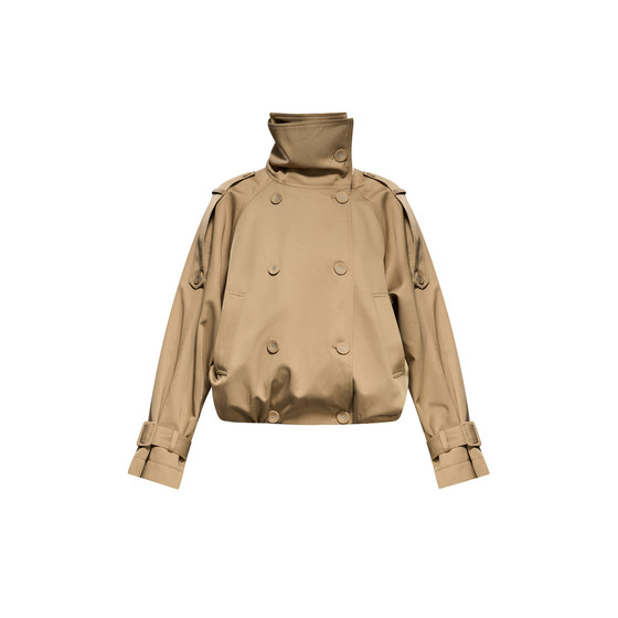 
Tu why'Wutong Autumn'stand collar windbreaker/imitation cowhide/synthetic leather jacket