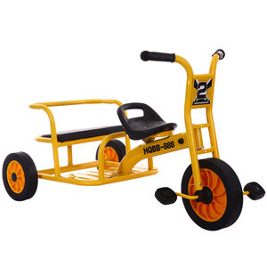 
Kindergarten children's tricycle, double bicycle, children's early childhood education car with bucket, outdoor toy car