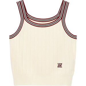 
[Same style in the mall] Peacebird Women's Clothing 2024 New Crash Line Vest A1EFE3113