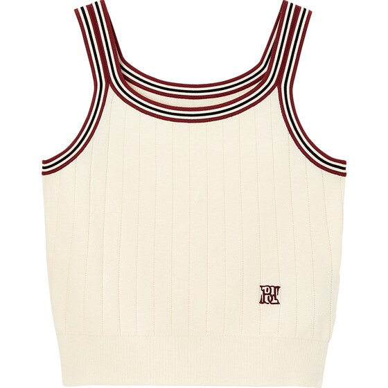 
[Same style in the mall] Peacebird Women's Clothing 2024 New Crash Line Vest A1EFE3113