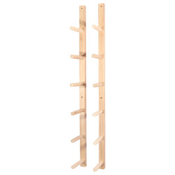 Solid wood yoga brick storage rack wall hanging storage rack