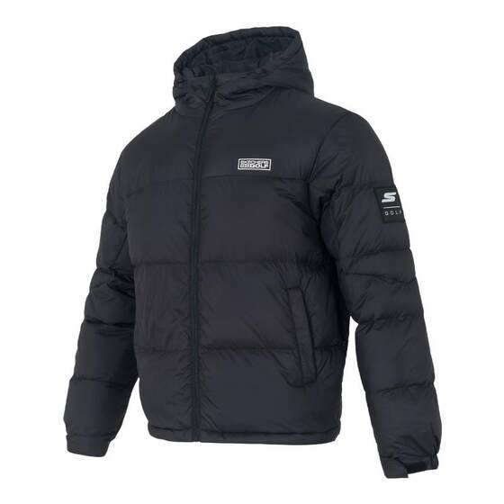 
Skechers short black down jacket spring new sportswear couple warm cotton clothing men and women same style cotton jacket
